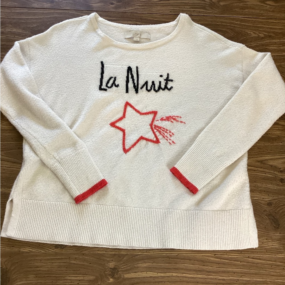 LOFT La Nuit Sweater Size Small